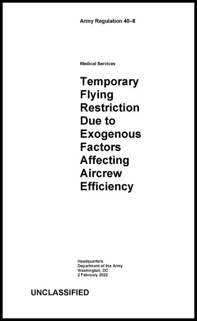 AR 40-8 Temporary Flying Restrictions - 2022 - BIG size